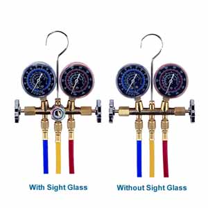 BRASS R404A,R407C,R507A,R134A MANIFOLD GAUGE SET